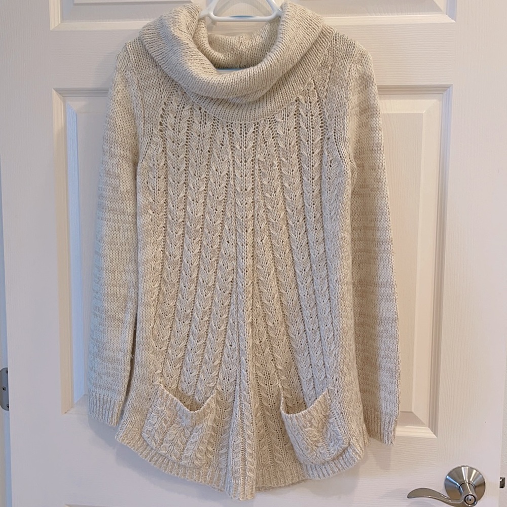 Guinevere from Anthropologie cowl neck sweater